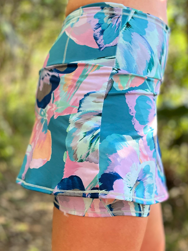 Teal Trail Alchemy Recycled Run Skort