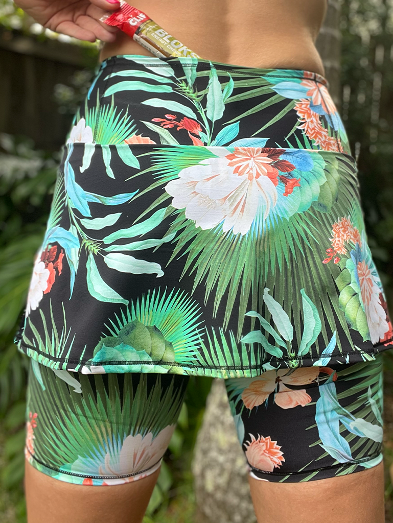 Mountain Bloom Recycled Run Skort