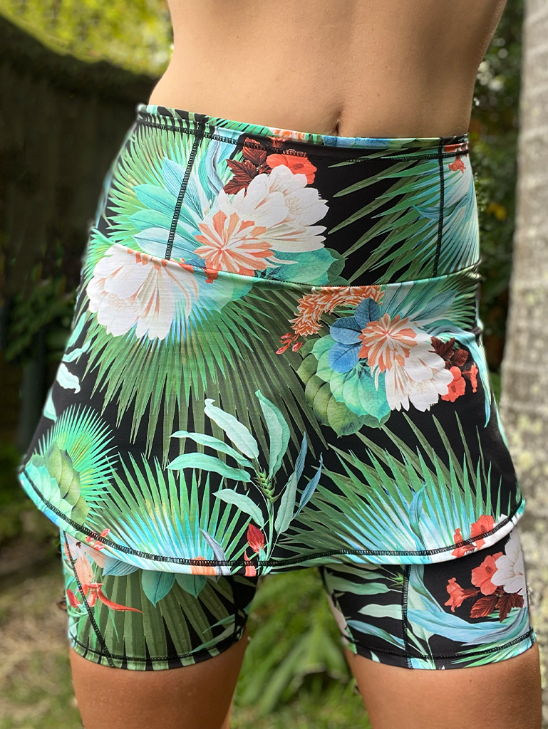 Mountain Bloom Recycled Run Skort