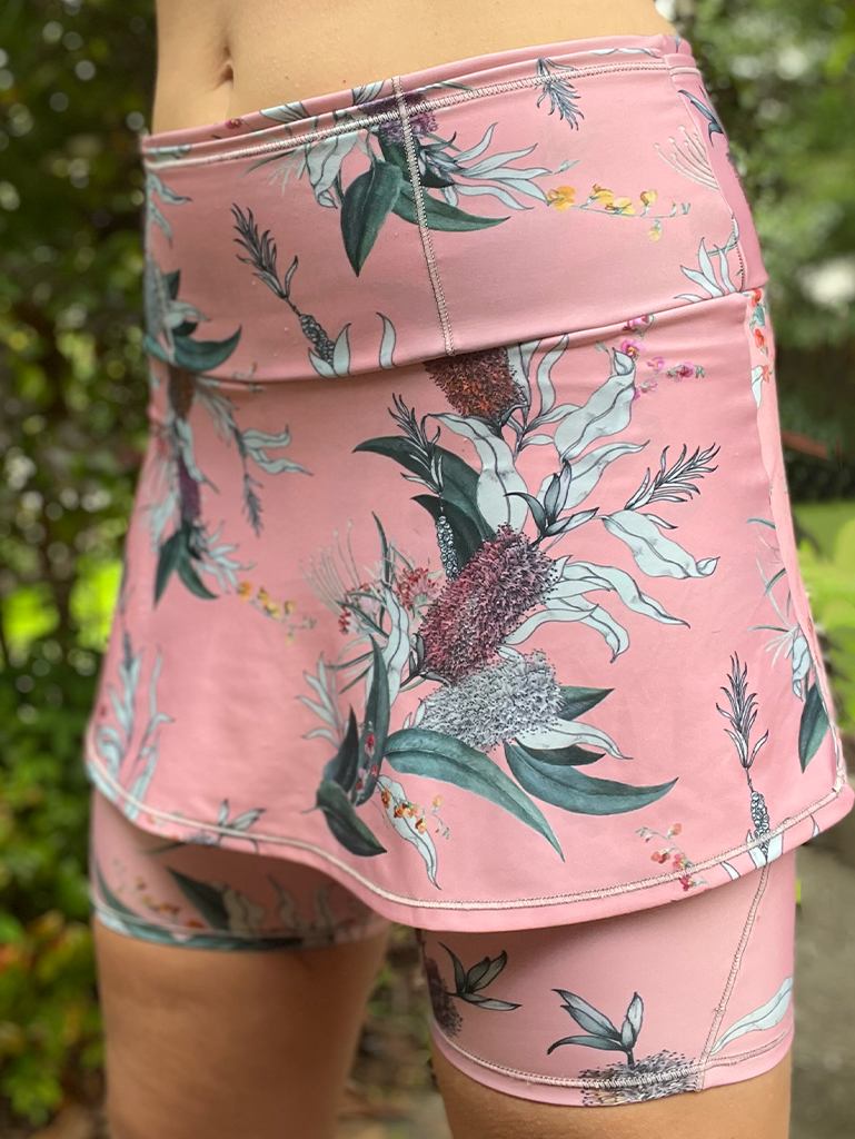 Native Bush Recycled Run Skort
