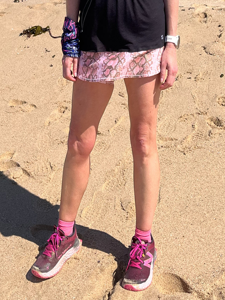 Recycled Serpent Power Run Skort