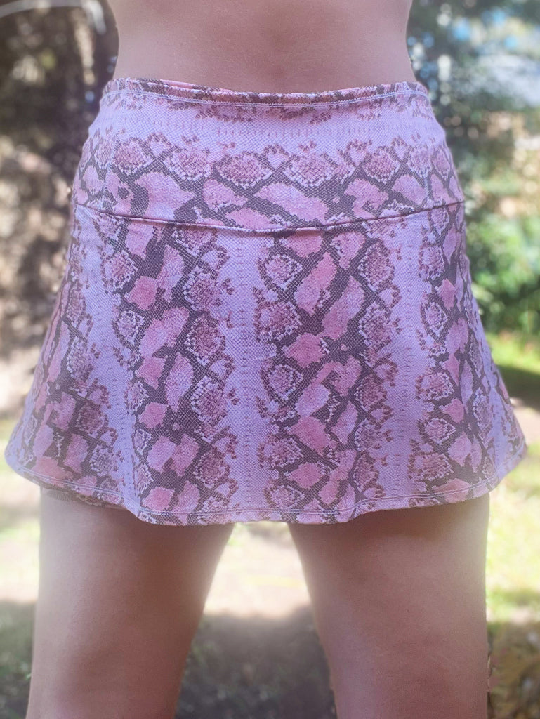 Recycled Serpent Power Run Skort