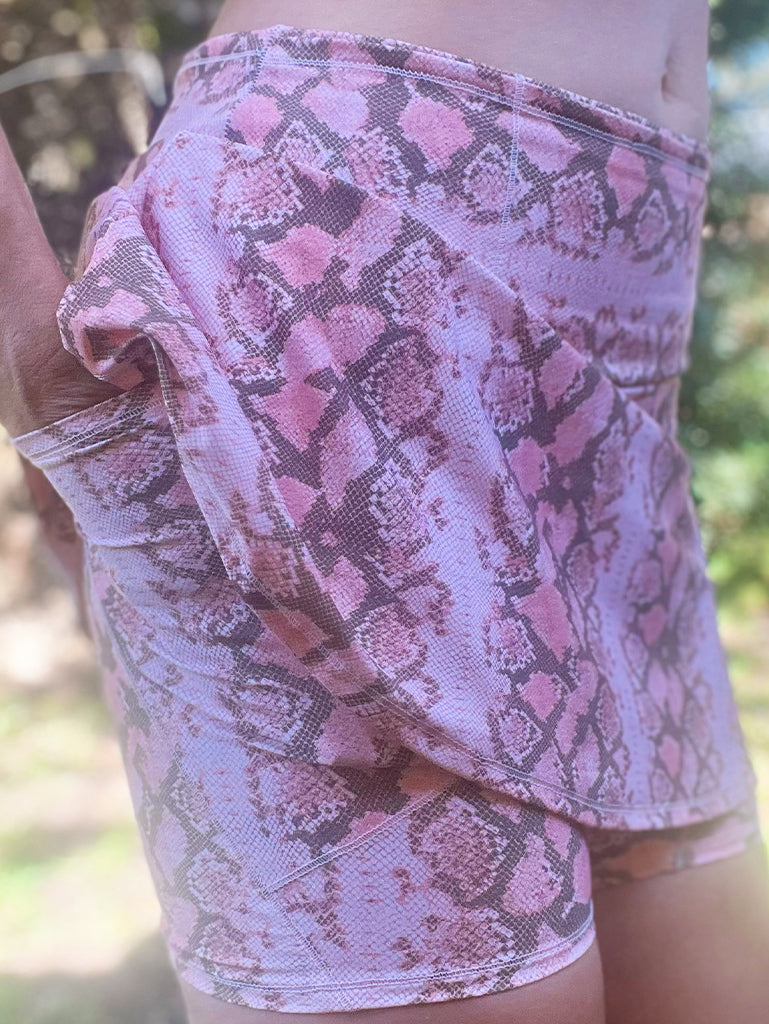 Recycled Serpent Power Run Skort