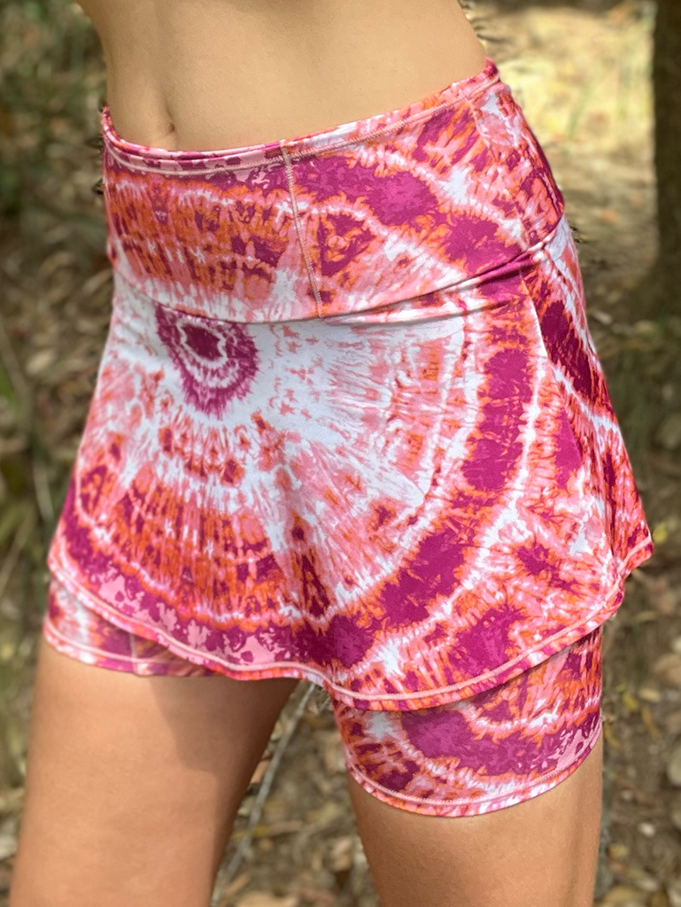 Sun Mandala Recycled Run Skort