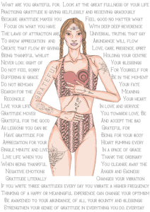 Warrioress Print - GRATITUDE
