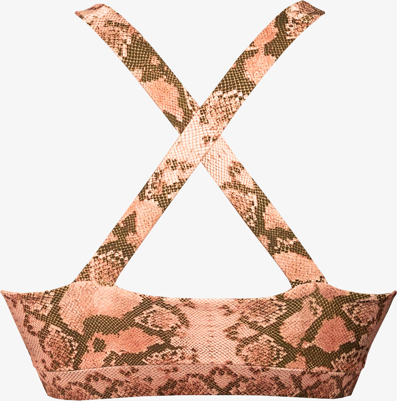 Recycled Serpent Power Sports Bra